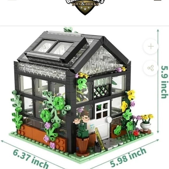 General Jim’s Toys & Bricks botanical greenhouse connecting brick set - Picture 10 of 11